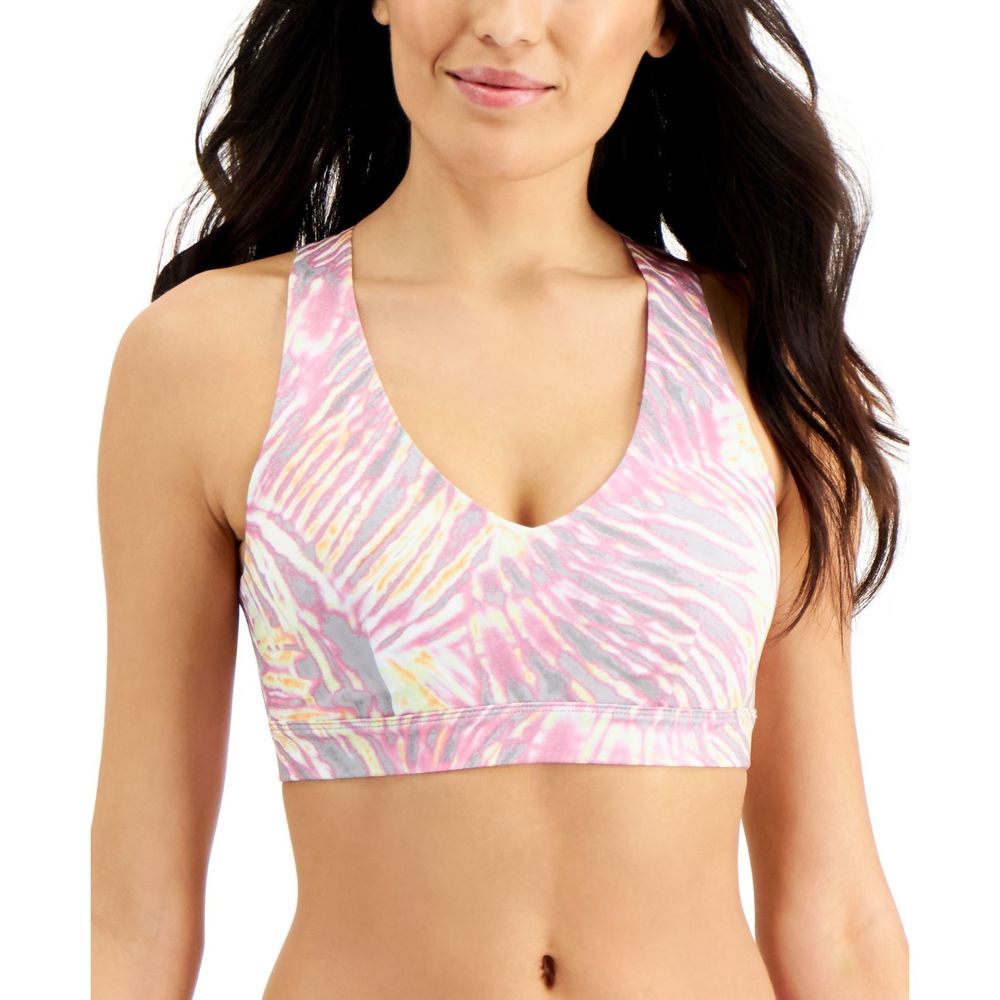 Ideology Womens Tropic Match Set Tie-Dyed Sports Bra,Tropic Fusion,X-Large